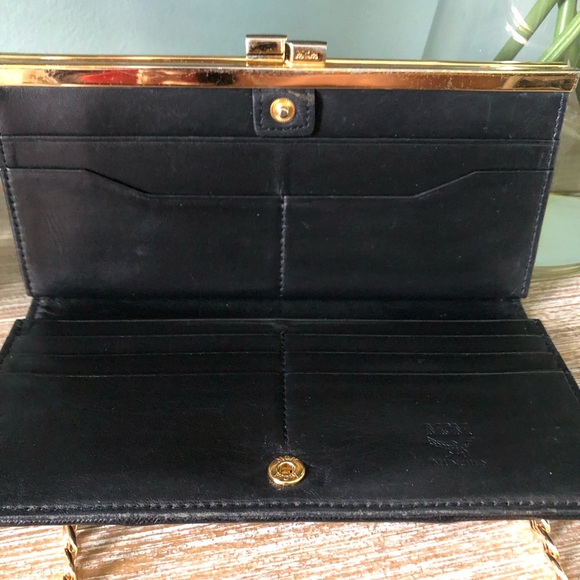 MCM charms crossbody blk wallet - Picture 10 of 15
